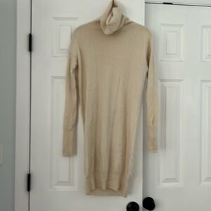 Uniqlo cashmere turtleneck sweater dress